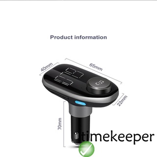 FM Reproductor MP3 De Coche , Manos Libres Llamada Dual USB Cargador Bluetooth Transmisor (6)