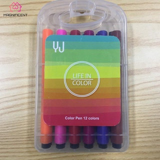 0329] 12 Color Triangle Watercolor Pen Set Student Painting Child Graffiti Pen