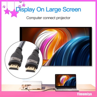 (Yimumiya) 0.5/1/1.5/2/3m 8K 60Hz HDMI compatible macho Cable TV PC 3D Video adaptador de Audio