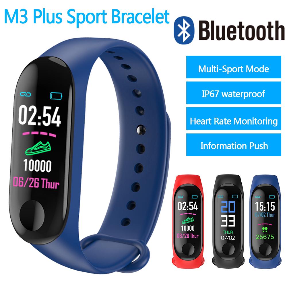 Reloj inteligente M3 Plus deportivo con Bluetooth/Monitor De presión Sanguínea y ritmo cardiaco Fitness (3)