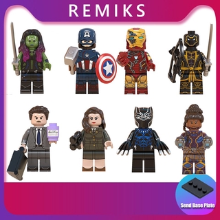 bloques De construcción De juguetes Lego avengers Endgame minifiguras iron man capitán América Black Panther Hawkeye Wm6068