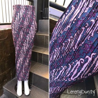 (Galería Batik) Batik falda plisket rosa motivo/falda span/sello/falda invitación/fiesta