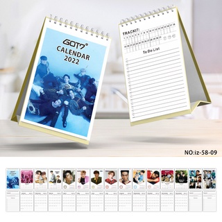 Got7 ENHYPEN ASTRO STRAY KIDS dos veces 2022 calendario calendar Memo de doble cara calendario de escritorio