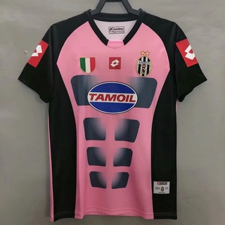 2003 retro juventus rosa jersey de fútbol