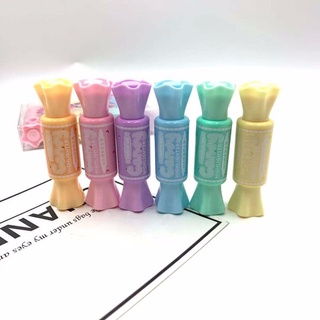 hengke 6pcs 6 unids/set marcador kawaii herramienta de escritura rotulador lindo color caramelo escuela oficina suministros pluma papelería forma caramelo pluma fluorecente (4)