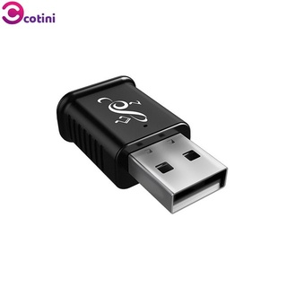 cotini Bluetooth 5.0 Receptor De Audio De Doble Salida AUX USB Estéreo Coche Manos Libres Llamada