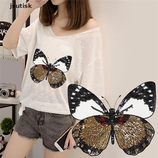 Jsutisk Iron On Patch Embroidered Applique Shirt Pants Sewing on Holes Clothes Butterfly MX