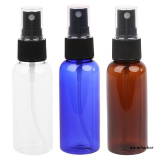 warmharbor 50ml bomba de presión recargable botella de spray líquido contenedor de perfume atomizador de viaje