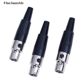 flechazohb| 1pc 3pin hembra enchufe mini ta3f xlr audio micrófono conector micrófono adaptador caliente
