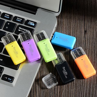 [RAC]Mini adaptador portátil USB 2.0 de alta velocidad Micro SD TF T-Flash lector de tarjetas de memoria