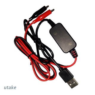 utake 2x aa aaa eliminador de batería usb 5v a 3v cable de paso hacia abajo cable convertidor de voltaje línea para relojes control remoto juguetes calculadora reproductor de cd y más