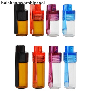 [baishangworshipcool] 36 mm/51 mm botella de vidrio snuff snorter botella bullet acrílico píldora caso nuevo stock