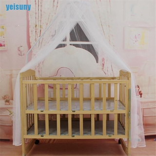 [yei] Baby Bed mosquitos Net Mesh Dome Curtain Net for Toddler Crib Cot Canopy lwq