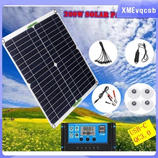 [xmevqcsb] 200 vatios policristalino 5v6a panel solar compacto y portátil, módulo de alta eficiencia energía fotovoltaica para barco de carga de batería,