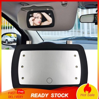 Auto Interior del coche visera de sol alta clara interruptor táctil luz LED maquillaje espejo