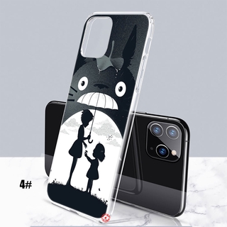 cv41 lindo totoro chihiro anime transparente teléfono funda suave para iphone 5 5s 6 6s 7 8 plus x xr xs max (5)