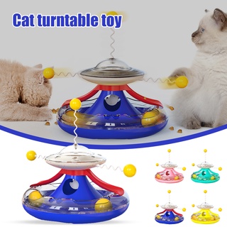 Lindo vaso gato juguetes multifuncional rompecabezas dispensador de alimentos giratorio juguete duradero mascotas suministros