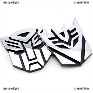 [prosperityus] Protector de logotipo 3D Autobot Transformers emblema insignia gráfica calcomanía de coche