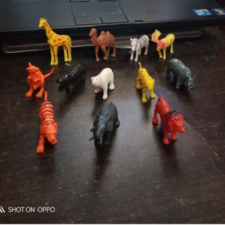 Últimos juguetes de animales - contenido de animales de goma 12 piezas de juguetes de animales - animales mezclados,,,, (2)