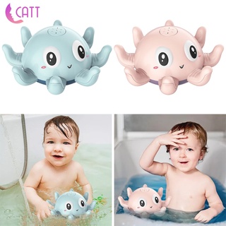 juguetes de baño para niño 1-3, diversión bañera piscina baño juguete, rociador de inducción squirter pulpo pulverizador de agua juguete para bebé (2)