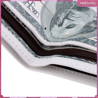 [XMFBSTHS] cartera de lona Bi-Fold Mighty banco nota de papel bolsa de dinero dólares (1)