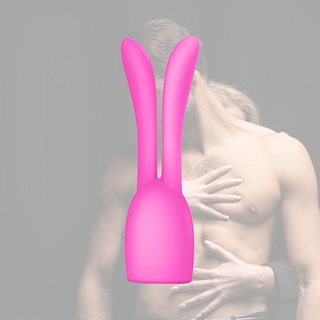 smiles vibrador manga masajeador cubierta conejo oreja diseño de silicona G Spot vibración sombrero para pareja (4)