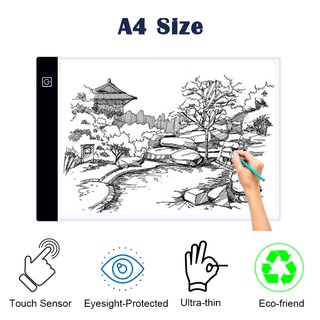 A4-1 - A4 tamaño acrilico Super delgado LED almohadilla de luz de la tableta de dibujo
