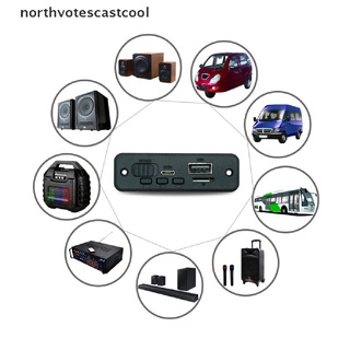 northvotescastcool bluetooth 5.0 reproductor mp3 placa decodificadora dc 6w amplificador manos libres coche radio fm nvcc