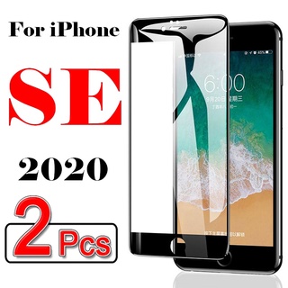2 piezas de vidrio protector para iPhone se 2020 protector de pantalla iPhone se2 6 6s Plus 7 8 Plus X XR XS Max iPhone 11 Pro Max 12 Pro Max protección de vidrio templado flim (1)
