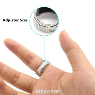 12 piezas de plástico ajustable guardia Vintage insertar anillo tamaño tamaño joyería parte transparente primavera cuerda