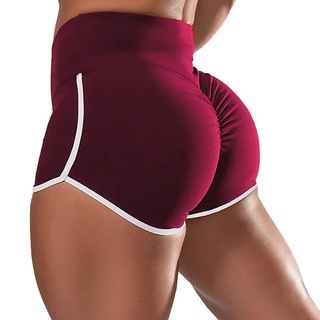 dama pantalones cortos de running deportes entrenamiento cintura alta butt lifting