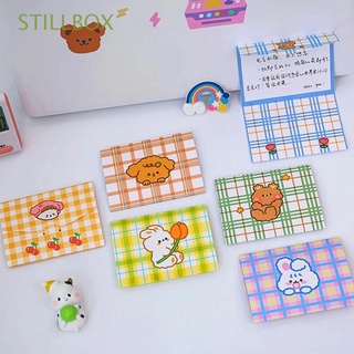 STILLBOX Stationery Grid Bear Envelop Gift Card Paper Envelopes Blessing Card Bunny Envelop Foldable Card Cute Cartoon Birthday Card Message Notepad Greeting Card