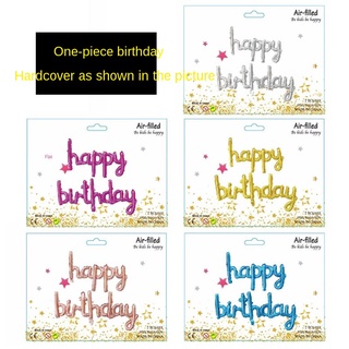 pequeñas letras unidas feliz cumpleaños cumpleaños globo de aluminio trajes decoración de fiesta de cumpleaños