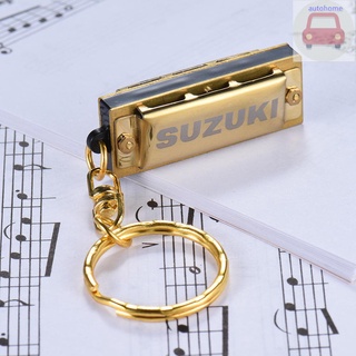Ão) llavero De Gaita Suzuki Mini 5 agujeros 10 tonos llavero dorado C