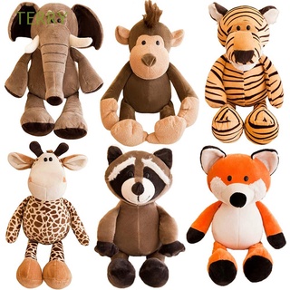 terry 25 cm muñeca de peluche regalos de cumpleaños animales de peluche juguetes de peluche elefante mono mapache perro|juguetes de peluche