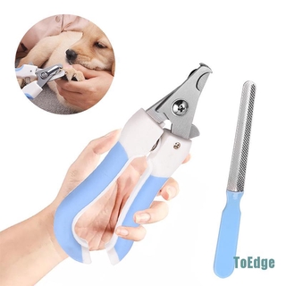 [ToEdge] cortador de uñas para mascotas, gato, perro, cortador de uñas, con hoz, tijeras de aseo inoxidable