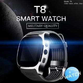 T8 Bluetooth tarjeta inteligente teléfono reloj deportivo pasos Android Smart Watch lWi6