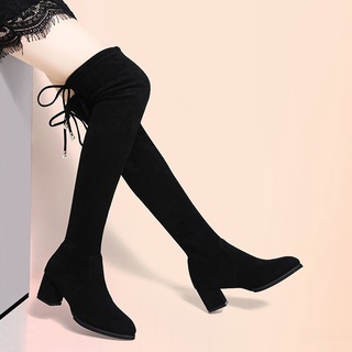 Botas Delgadas De Tacón Alto Para Mujer 2021 Nuevo Estilo Todo-Partido De Invierno Moda Over-The-Knee (2)
