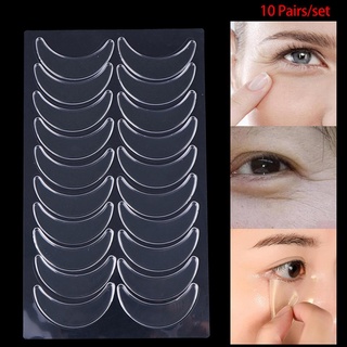 [gentlehot] 10 pares de pegatinas de silicona reutilizables antiarrugas, parche para ojos, almohadillas para la cara, cuidado [gentlehot] (1)