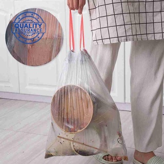 15 unids/rollo bolsa de basura con asa gruesa desechable bolsa de basura hogar dormitorio u7a6