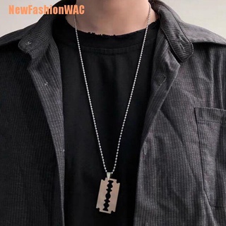 [NewFashionWAC] - collar de cadena de eslabones de doble capa con pendiente de hoja de candado para mujer (3)