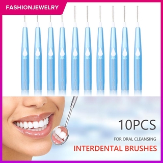 10 cepillos interdentales de ortodoncia para limpieza de huecos de dientes (1)