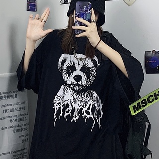 🔥🔥 𝐇𝐎𝐓🔥🔥 Summer Goth Female Tee Aesthetic Loose Women T-shirt Punk Dark Grunge Streetwear Ladies gothic Top T-shirts Harajuku Clothes y2k