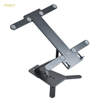 Anqo1 Foldable Laptop Phone Holder Cooling Portable Tablets Stand Bracket for All Size Notebook PC Riser Cooling Pad