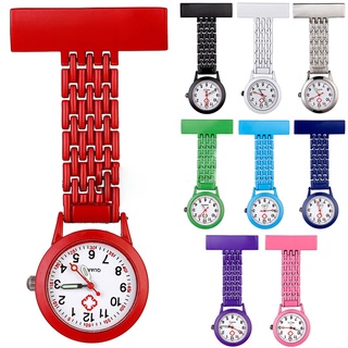 yunnfue reloj portátil broche estilo Metal enfermera reloj de bolsillo para regalo (2)
