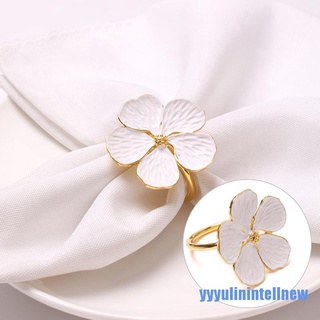 [yyyulinintellnew] servilleta de ciruela simple de boda servilleta de 5 pétalos de la suerte flor servilleta anillo servilleta anillo (1)