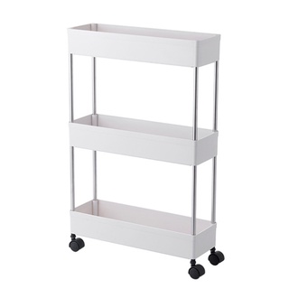 MAXIN - carrito de almacenamiento de 3 niveles, organizador para cocina, baño, sala de estar, espacios estrechos (3)
