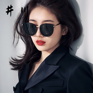 Gafas de sol para mujer2018Nuevo gafas de sol polarizadas de celebridad de Internet de moda de estilo coreano con protección UV cara redonda Retro1818Gafas