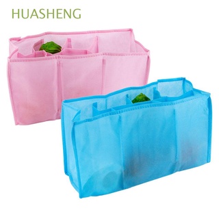 huasheng al aire libre en bolsa portátil interior forro organizador bolsa de viaje botella de agua pañal cambiador divisor de almacenamiento de bebé/multicolor
