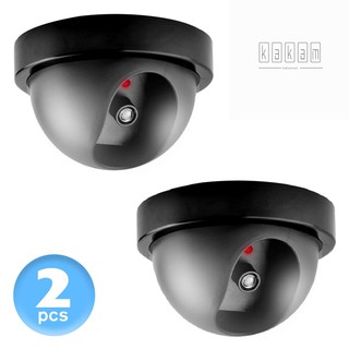 2 pzs cámara De seguridad falsa De domo maniquí cámara simulada cámara De vigilancia con Luz Inter-invierno Para el hogar